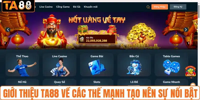 Giới thiệu TA88 về các thế mạnh tạo nên sự nổi bật
