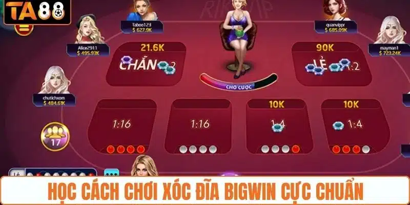 Học cách chơi xóc đĩa Bigwin cực chuẩn 